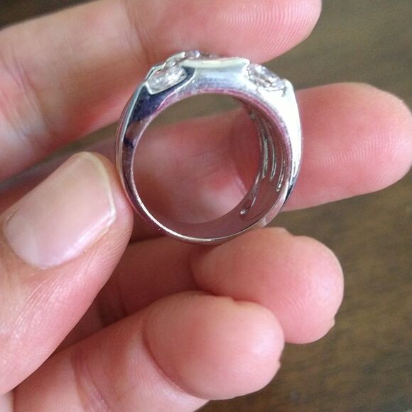 Faux Stack CZ Ring size 7 - Picture 4 of 7